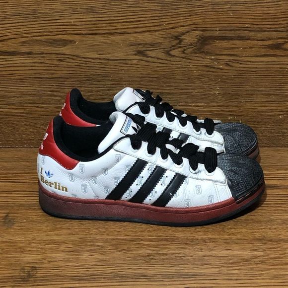 adidas Shoes - Adidas Superstar 35th anniversary limited edition Berlin white shoes womens sz 7